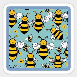 Bees pattern gift ideas Sticker